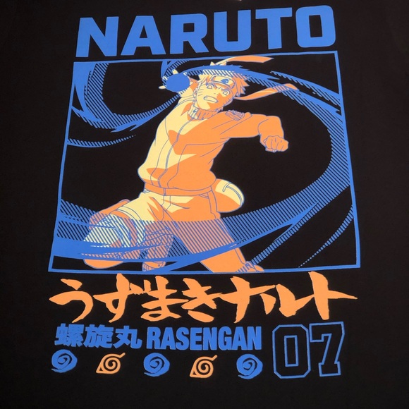 NWT Men’s Naruto Shippuden Rasengan Graphic Shirt - Picture 2 of 4